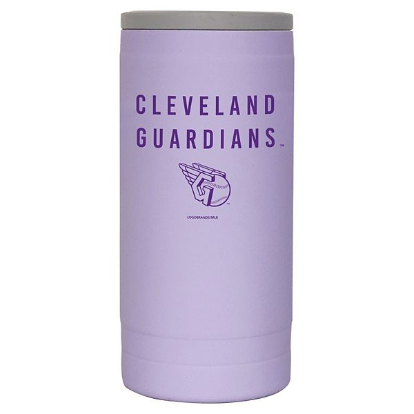 Холодильник Cleveland Guardians 12oz с двойной стенкой и графикой, Турquoise, Нержавеющая сталь Logo Brand