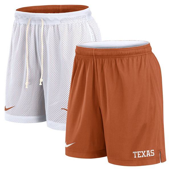 Men's Nike White/Texas Orange Texas Longhorns Primetime Reversible Performance Shorts Nike