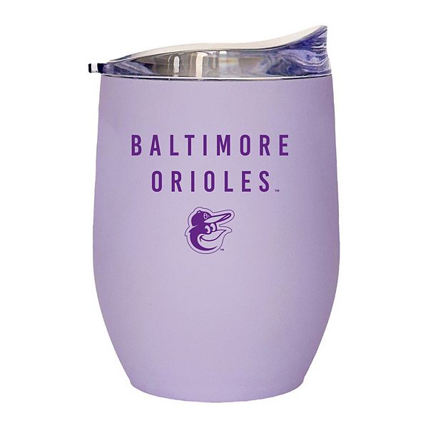 Термостакан Baltimore Orioles 480 мл, фиолетовый, термоизоляция, нержавеющая сталь Logo Brand