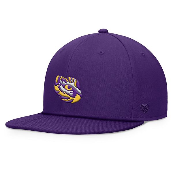 Фиолетовая мужская кепка с логотипом LSU Tigers, классическая модель Snapback с высокой короной Top of the World