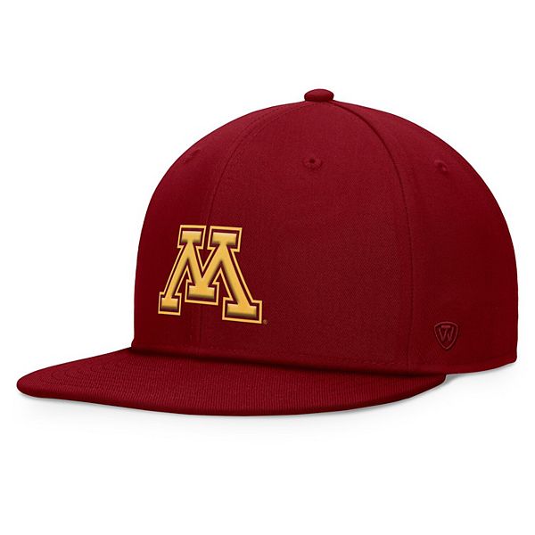 Мужская марунная бейсболка Minnesota Golden Gophers с высокой короной и регулируемым размером Top of the World