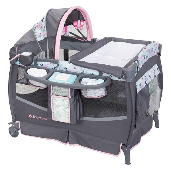 Переносной детский центр Baby Trend Deluxe II 3 в 1 с пеленальным столиком и музыкальным модулем Baby Trend