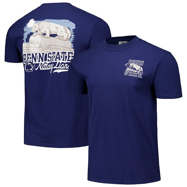 Unisex Navy Penn State Nittany Lions Hyper Local Lion Shrine Sketch T-Shirt Image One