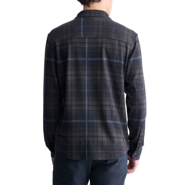 Men's Buffalo Jeans Stretch Knit Flannel Shirt Buffalo Jeans