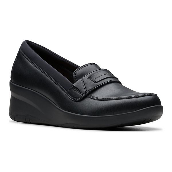 Женские кожаные слепоны Clarks Suttyn Penny с амортизацией и гибкой подошвой Clarks