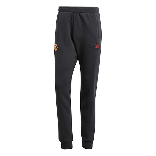 Men's adidas Originals  Black Manchester United Essentials Pants Unbranded