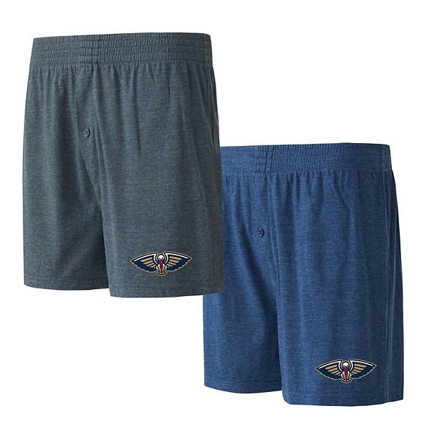 Men's Concepts Sport Navy/Charcoal New Orleans Pelicans Two-Pack Jersey-Knit Boxer Set Unbranded