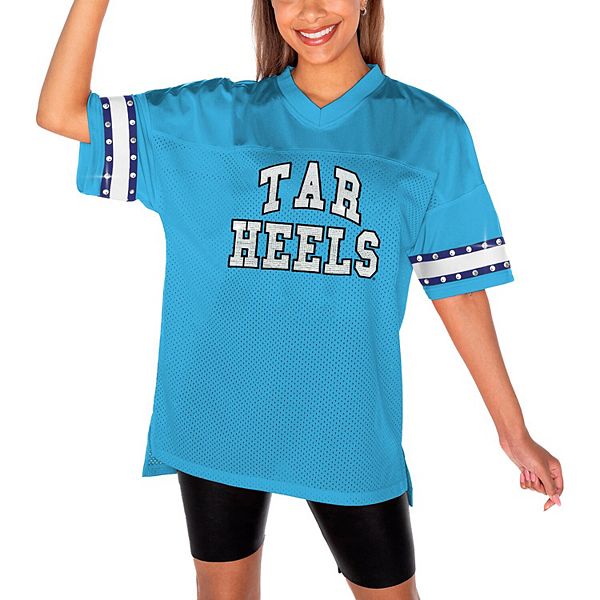 Women's Gameday Couture Light Blue North Carolina Tar Heels Until Kickoff Rhinestone Fashion T-Shirt Gameday Couture