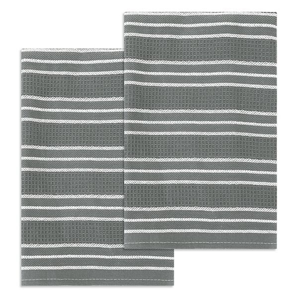 Medium Striped Waffle Weave  Kitchen Towels, Ultra Soft Absorbent Dish Towels Unique Bargains