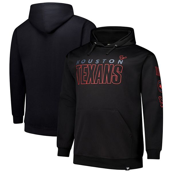 Мужское худи Fanatics черного цвета с микрофлисом и логотипами команды Houston Texans Fanatics Brands - White Label