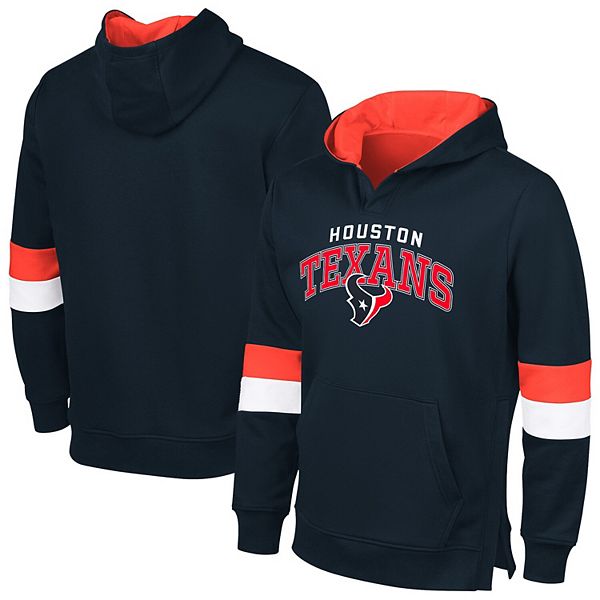 Мужское худи Houston Texans Adaptive Faceoff от G-III Sports с флисовой подкладкой и магнитными застежками G-III Sports by Carl Banks