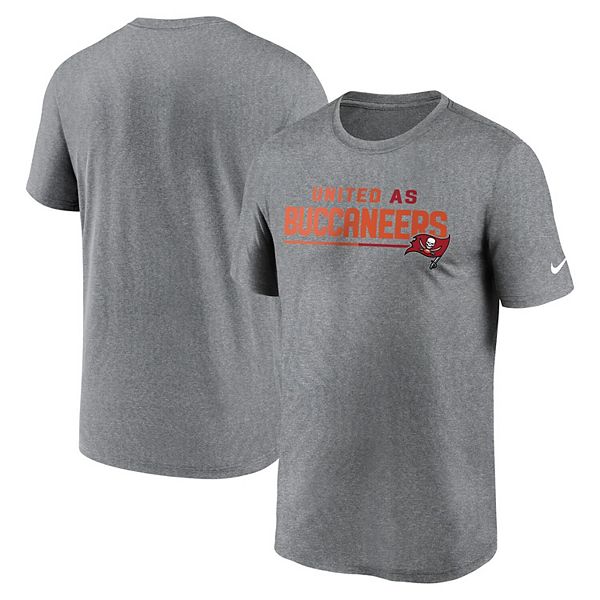 Мужская серая футболка Nike Legend Team Shoutout Tampa Bay Buccaneers с технологией Dri-FIT NFL