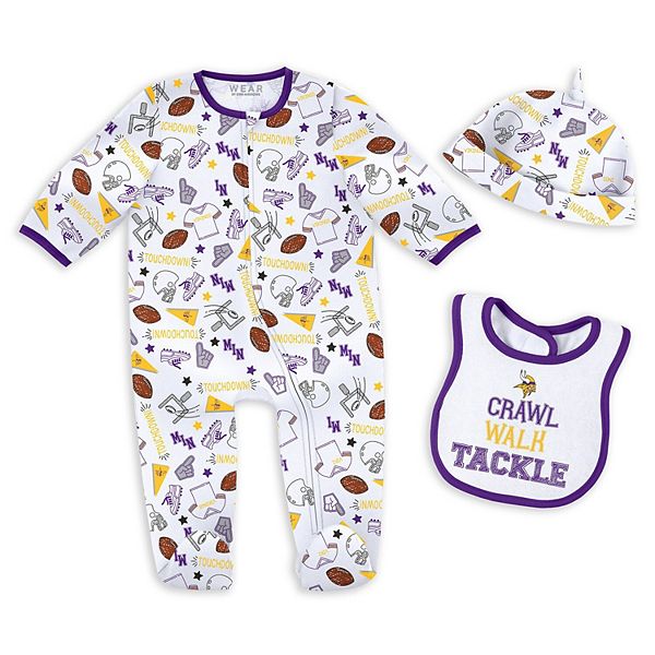 Newborn & Infant WEAR by Erin Andrews Minnesota Vikings Sleep & Play Set WEAR by Erin Andrews