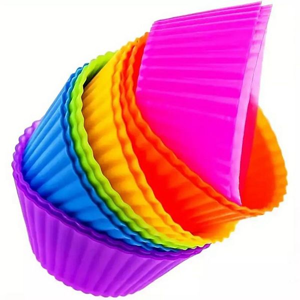 Silicone Muffin Cupcake Liners 12 Pcs Kitcheniva