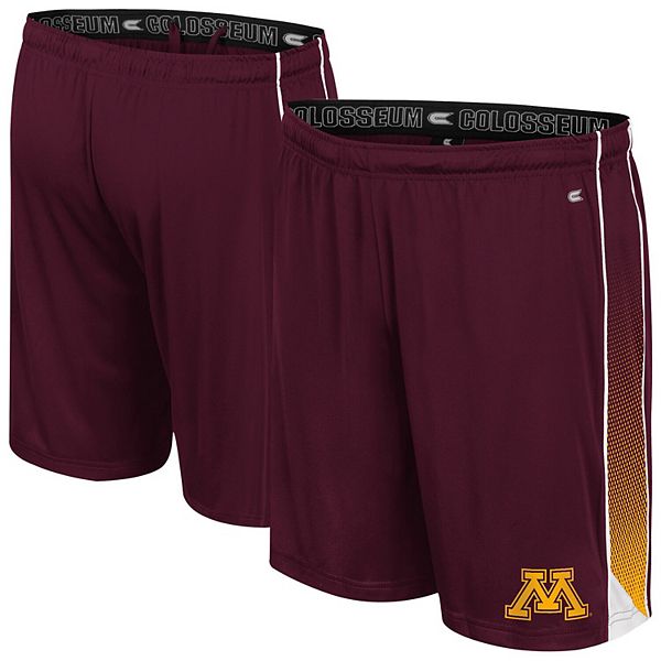 Мужские бордовые шорты Colosseum Minnesota Golden Gophers с эластичным поясом и логотипом Colosseum