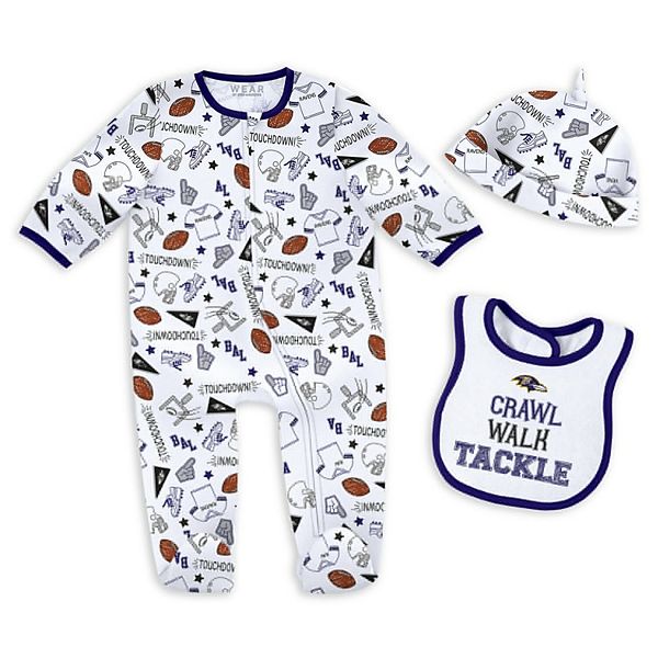 Newborn & Infant WEAR by Erin Andrews Baltimore Ravens Sleep & Play Set WEAR by Erin Andrews