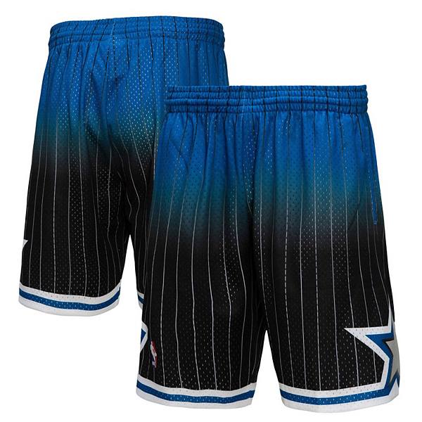 Men's Mitchell & Ness Royal/Black Orlando Magic 1994/95 Hardwood Classics Fadeaway Reload 3.0 Swingman Shorts Mitchell & Ness