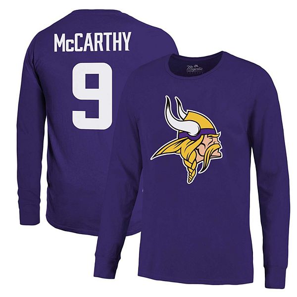 Свитшот Majestic Threads J.J. McCarthy в стиле Minnesota Vikings, 100% хлопок Majestic Threads