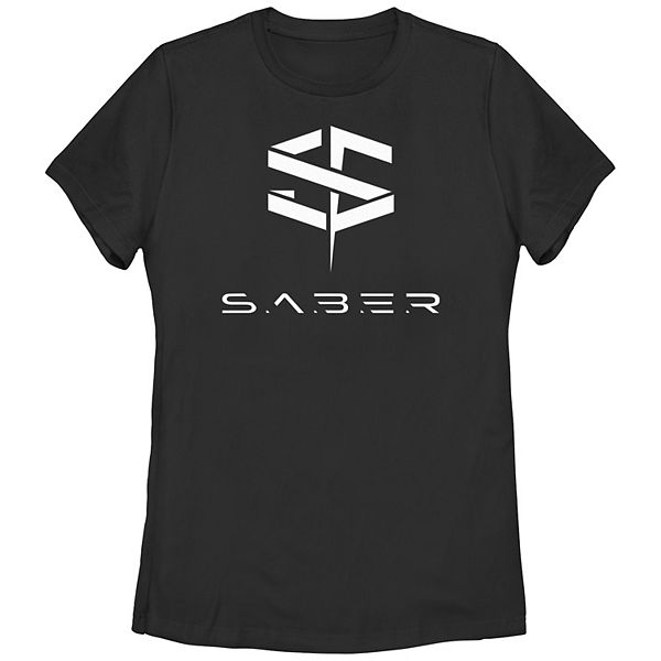 Juniors' The Marvels Saber Logo Graphic Tee Marvel