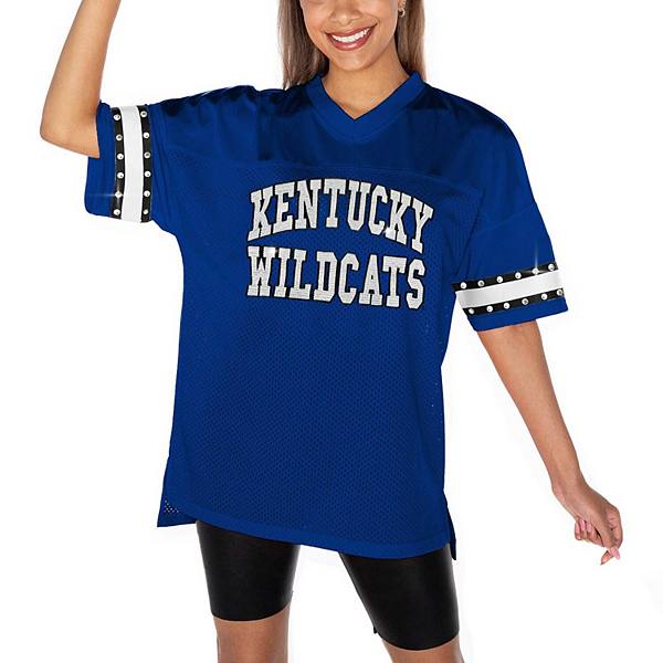 Women's Gameday Couture Royal Kentucky Wildcats Until Kickoff Rhinestone Fashion T-Shirt Gameday Couture