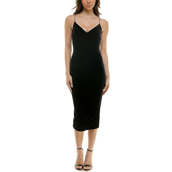 Juniors' B. Smart Bungee Strap Velvet Midi B. Smart