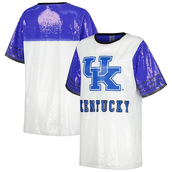 Women's Gameday Couture White Kentucky Wildcats Chic Full Sequin Jersey Dress Gameday Couture