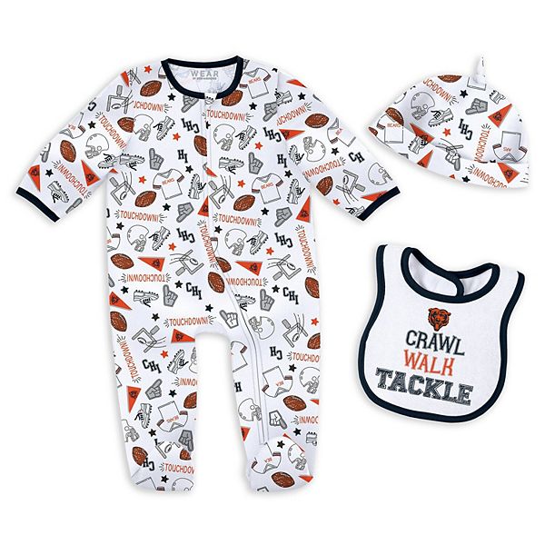 Newborn & Infant WEAR by Erin Andrews Chicago Bears Sleep & Play Set WEAR by Erin Andrews