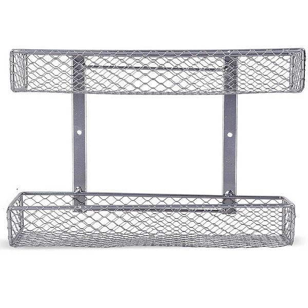 Vdomus 2 Tier Kitchen Countertop Organizers And Storage With Sleek Mesh Shelves Vdomus