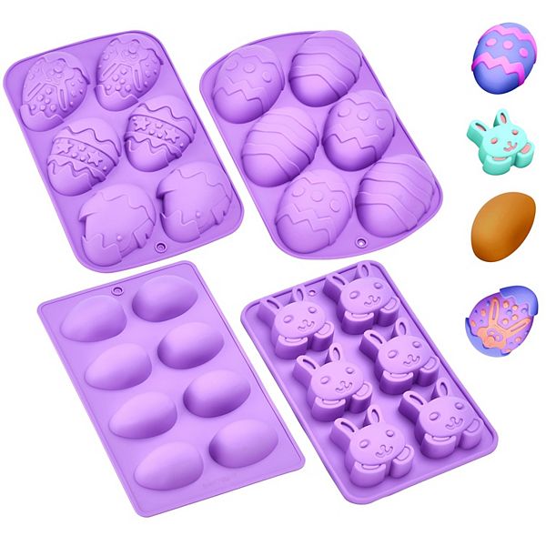 Kitchtic Easter Egg Silicone Mini Molds For Baking Kitchtic