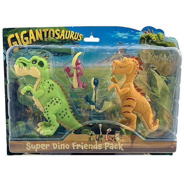 Игрушечные фигурки динозавров Gigantosaurus: набор из 4 шт. - Giganto, T-Rex, Билл и Рокки, пластик, 12,7 см Jay At Play