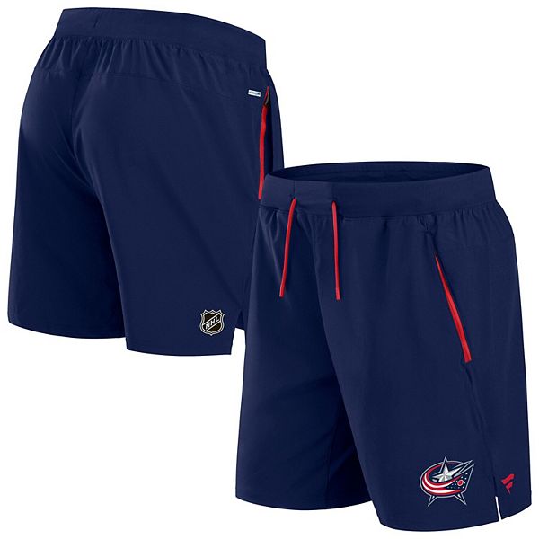 Men's Fanatics  Navy Columbus Blue Jackets Authentic Pro Rink Performance Shorts Fanatics Brands - White Label