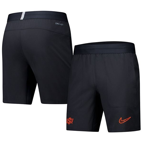 Men's Nike Black Oklahoma State Cowboys 2024/25 Sideline Performance Woven Shorts Nike