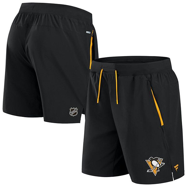 Men's Fanatics  Black Pittsburgh Penguins Authentic Pro Rink Performance Shorts Fanatics Brands - White Label