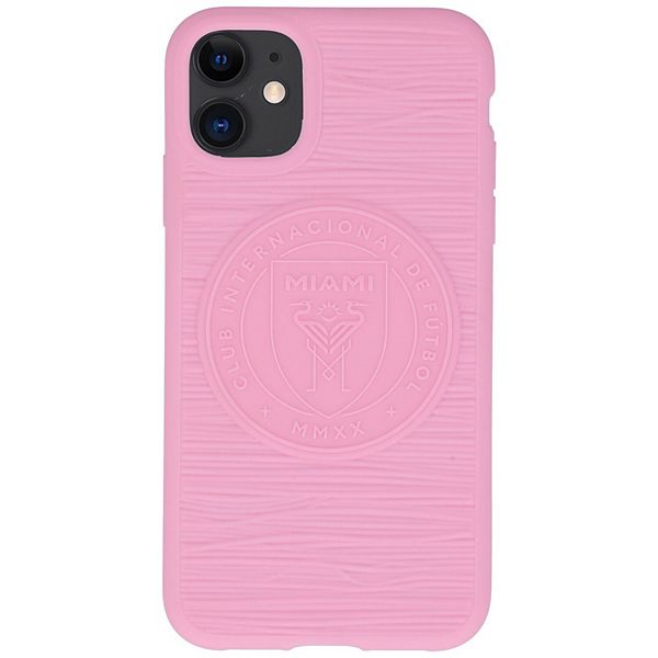 Ультратонкий мягкий матовый чехол для iPhone с логотипом Pink Inter Miami CF, 100% TPU Kas Brand