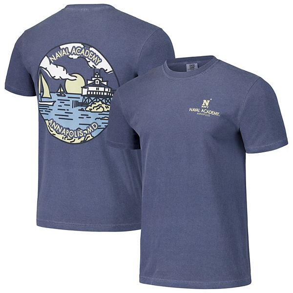 Unisex Navy Navy Midshipmen Scenic Comfort Colors T-Shirt Image One