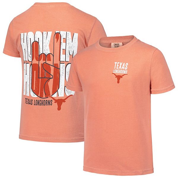 Youth Texas Orange Texas Longhorns Hyperlocal Comfort Colors T-Shirt Image One