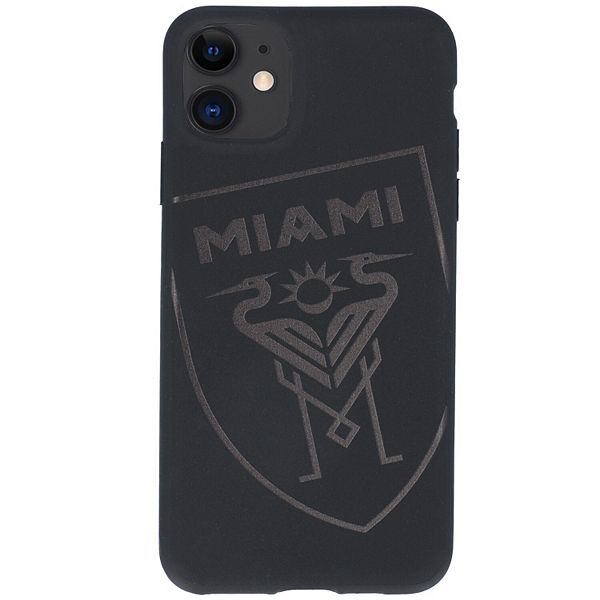 Лёгкий матовый чехол для iPhone Tilted Shield Black Inter Miami CF, 100% TPU Kas Brand