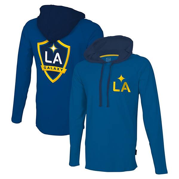 Men's Stadium Essentials Blue LA Galaxy Tradition Raglan Hoodie Long Sleeve T-Shirt Stadium Essentials