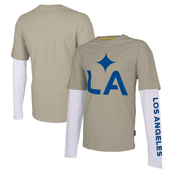 Men's Stadium Essentials Tan LA Galaxy Status Long Sleeve T-Shirt Stadium Essentials