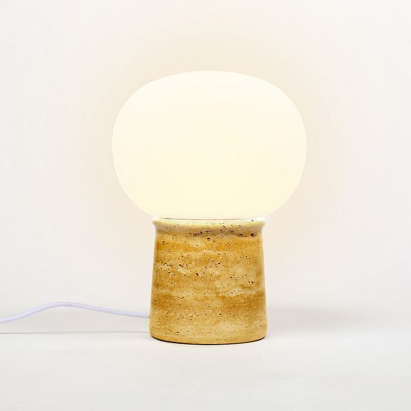 Neptune 12" Led Table Lamp With Natural Stone Base Brightech