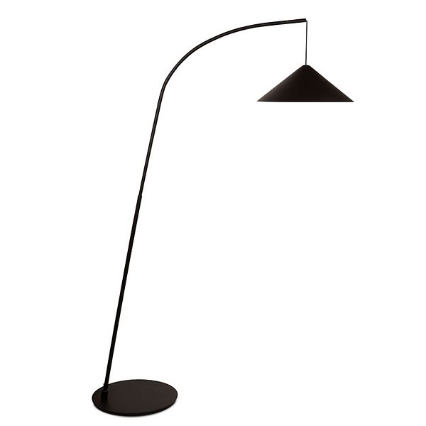 Devin 66" Modern Led Arc Floor Lamp With Weighted Base Brightech