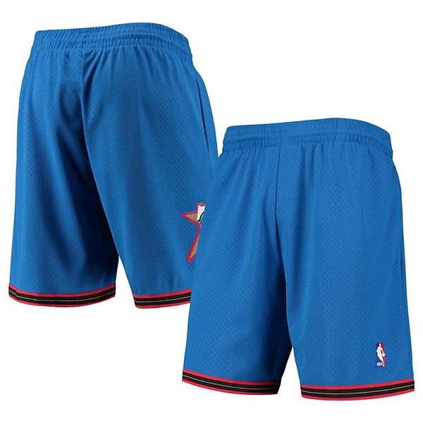 Men's Mitchell & Ness Royal Philadelphia 76ers 1999-00 Hardwood Classics Swingman Shorts Mitchell & Ness