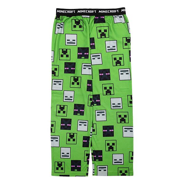 Boys 4-20 Minecraft Mob Head Toss Allover Print Pajama Pants in Regular & Husky Minecraft