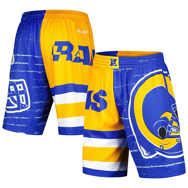 Men's Mitchell & Ness Royal Los Angeles Rams Jumbotron 3.0 Shorts Mitchell & Ness