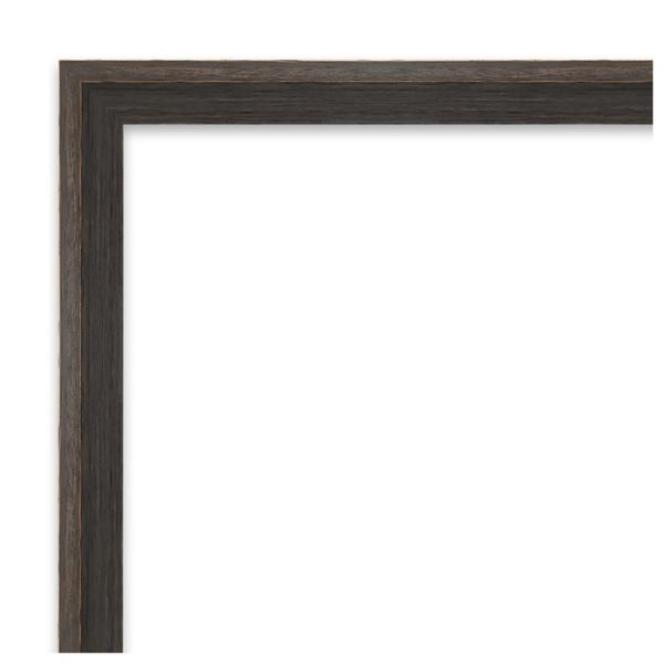 Hardwood Wedge Petite Bevel Wood Bathroom Wall Mirror Amanti Home