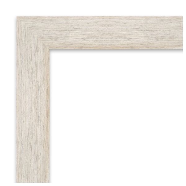 Hardwood Petite Bevel Wood Bathroom Wall Mirror Amanti Home