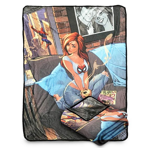 Marvel Spider Man Fleece Softest Comfy Throw Blanket For Adults & Kids, Measures 60 X 45 Inch Bazillion Dreams