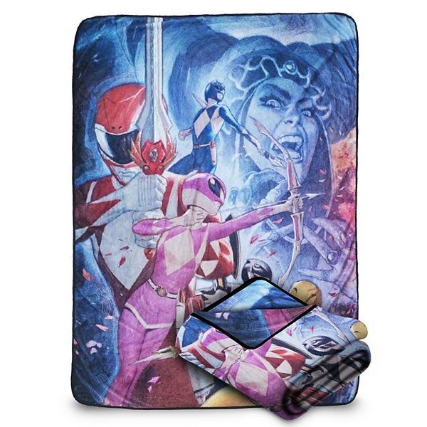 Power Rangers Fleece Fleece Softest Throw Blanket, Measures 60 X 45 Inches Bazillion Dreams