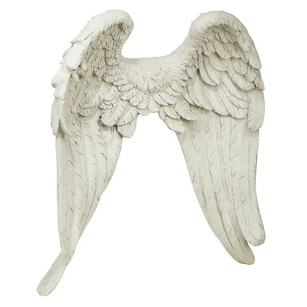 Heavenly Guardian Angel Wings Wall Sculpture Design Toscano