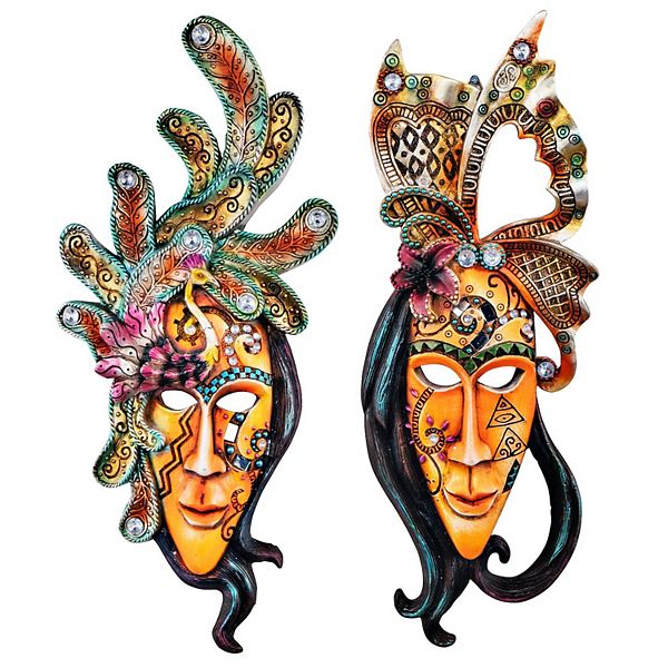 Masquerade At Mardi Gras Mask Wall Sculptures Design Toscano